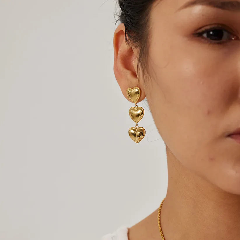 Bambi Heart Earrings