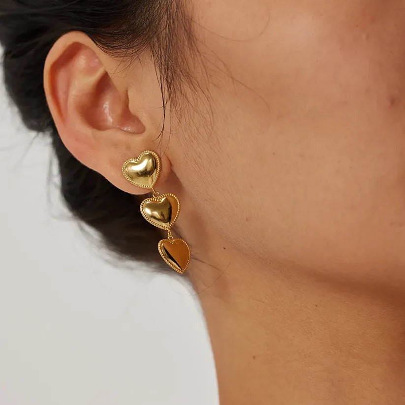 Bambi Heart Earrings