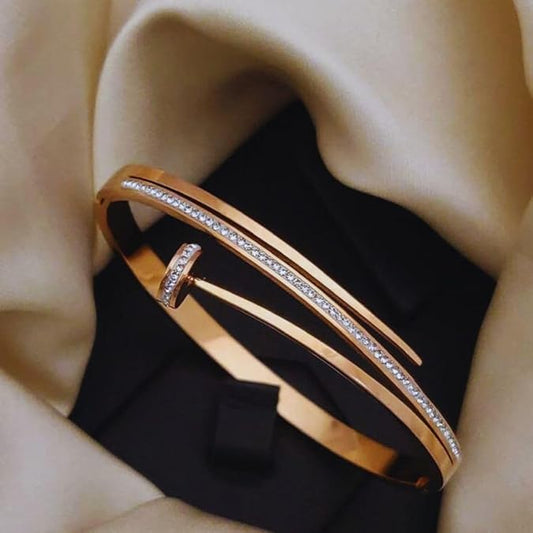 Diamond Nail Bracelet