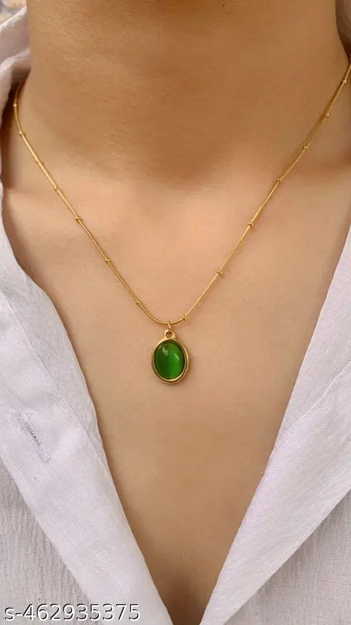 Green Stone Necklace