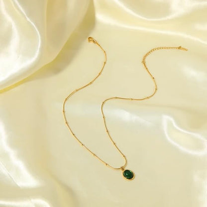 Green Stone Necklace