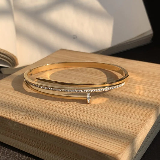Diamond Nail Bracelet