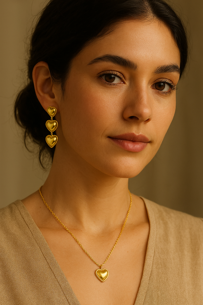 Bambi Heart Earrings