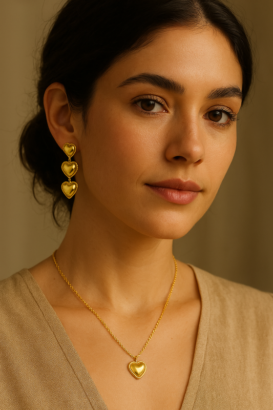 Bambi Heart Earrings