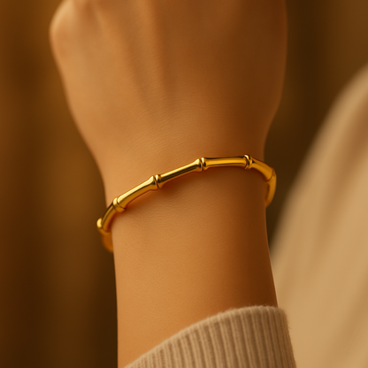 Gilded Bones Bangle Bracelet