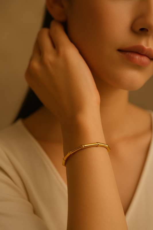 Gilded Bones Bangle Bracelet